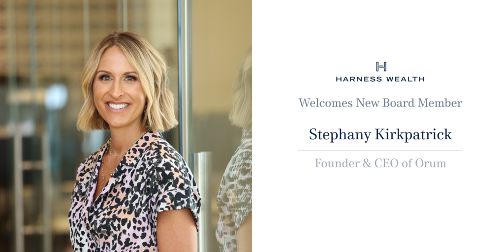 Stephany Kirkpatrick joins Harness Wealth Board