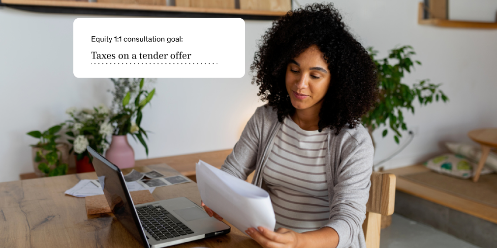 Taxes owed on a tender offer