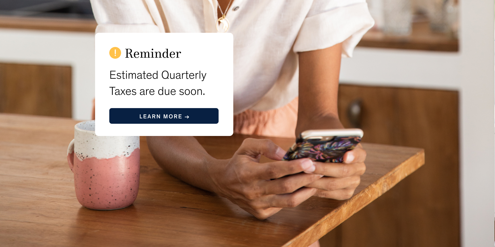 Reminder: Estimated quarterly taxes are due soon