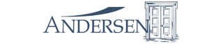 dark blue Andersen logo with a transparent background