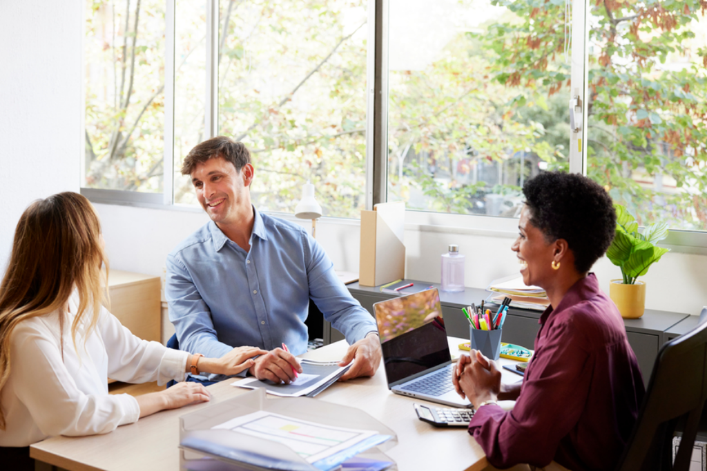 tax clients meeting with their advisor