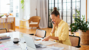 A tax advisory client gathering documents