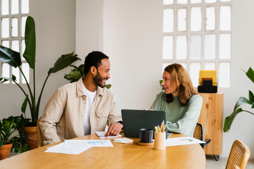 An investor reviewing a Schedule K-1 with their tax advisor