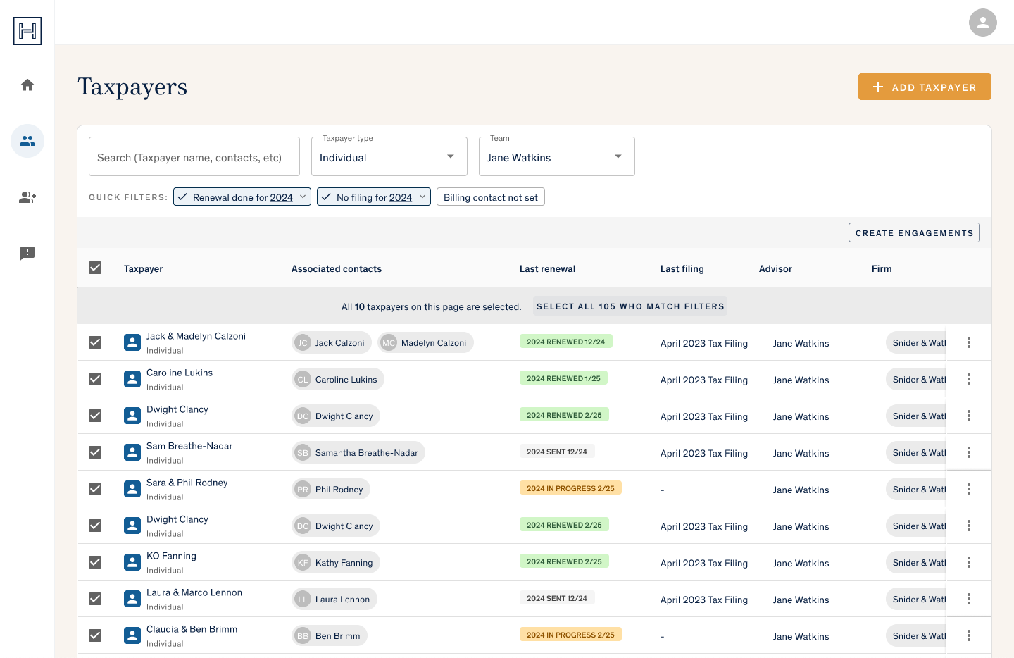 The Harness Client Portal can help you manage all tax clients in one centralized location