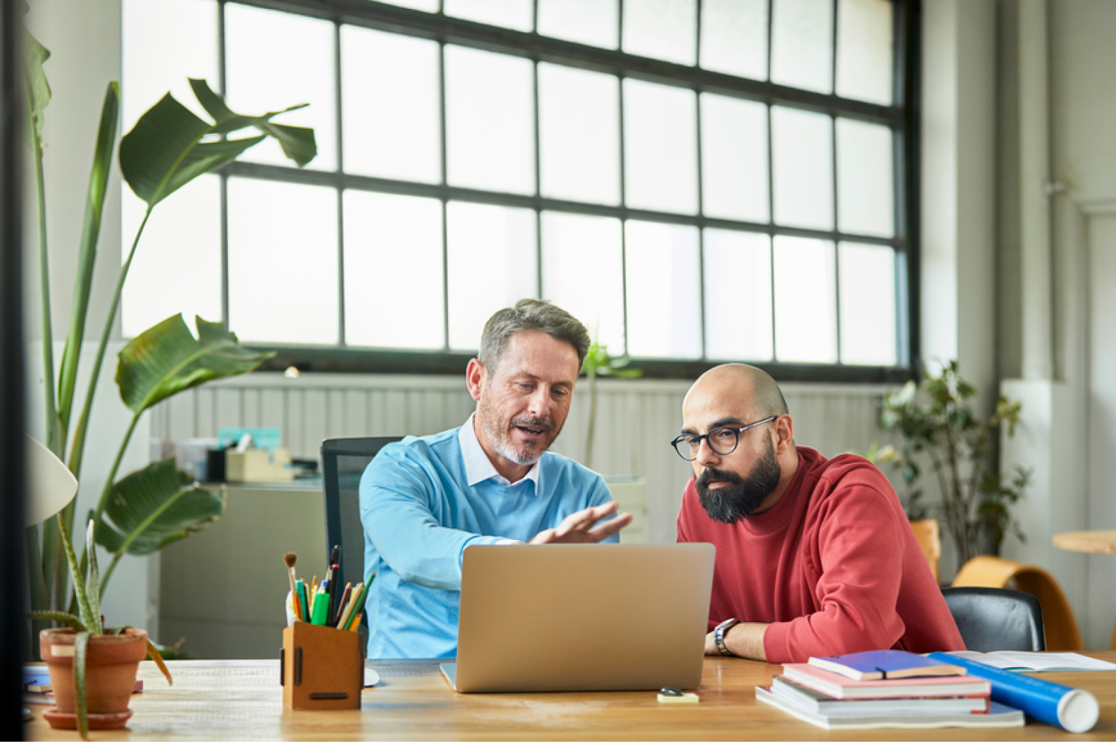 a tax advisor meeting with a client