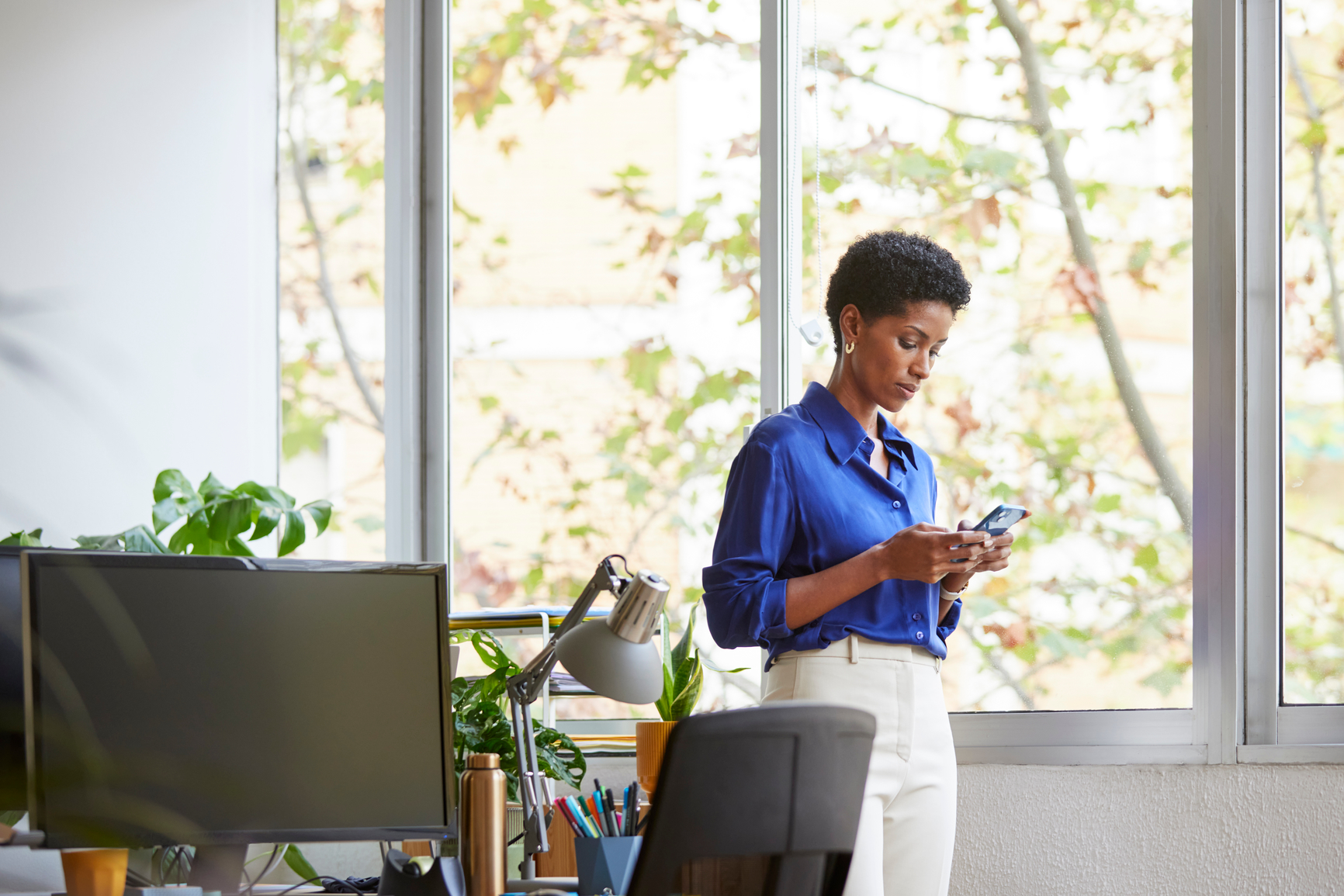 Tax advisor reading news