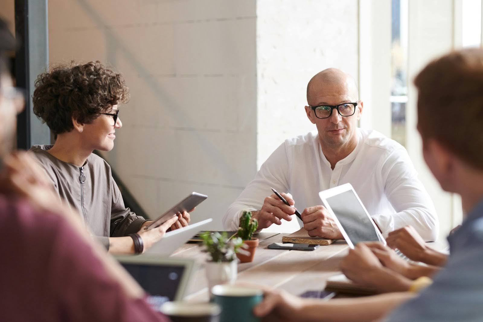 a business meeting