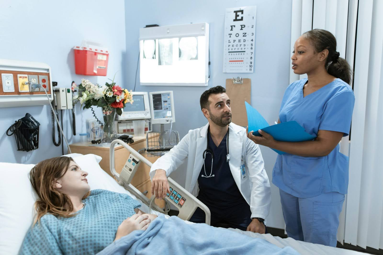 a nurse at a hospital