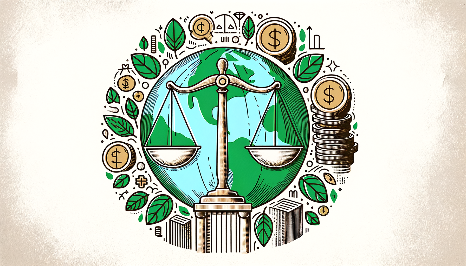 An abstract representation of a benefit corporation